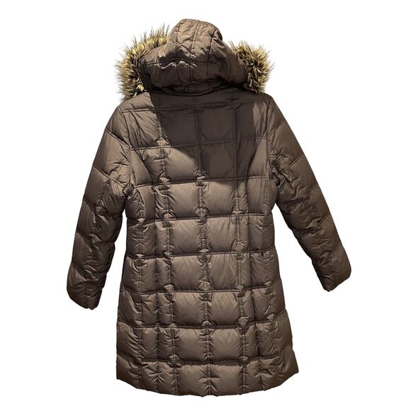 Weatherproof Women's Medium Puffer Long Coat with Fur Trim Hood - Picture 2 of 3